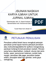 Pertemuan 6 - M05-2 Penyusunan Naskah Ilmiah Untuk Jurnal Ilmiah