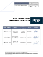 GP-PD-IN-004 Uso y Manejo de Termoselladora VARIANT - 0.1