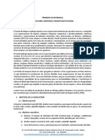 Términos de Referencia Consultoría: Identidad E Imagen Institucional 1. Marco de Acción