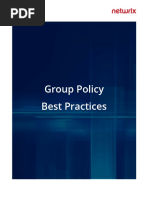 Group Policy Best Practices