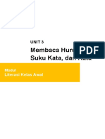 Unit 3 Membaca Huruf - Suku Kata - Kata - 11032020