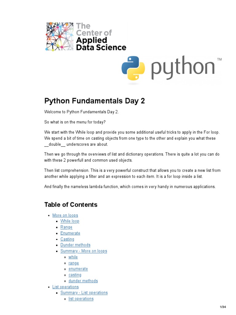 Python - Basic - 2 - Jupyter Notebook (Student) | PDF | Anonymous ...
