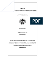 Laporan Praktikum Java Fundamental Muhammad Alif Leo 210209501021 PTIK C 2021