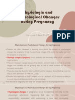 Physiologic and Psychological Changes During Pregnancy