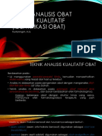 Teknik Analisis Obat Secara Kualitatif