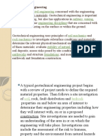 INTRODUCTION and Geotechnical Activities