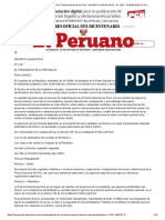 El Peruano - Ley de La Policía Nacional Del Perú - DECRETO LEGISLATIVO - #1267 - PODER EJECUTIVO