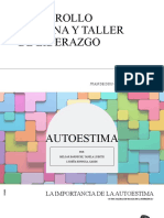 Autoestima - Desarollo Persona y Taller de Liderazgo