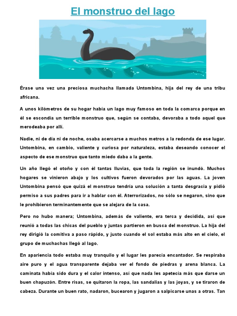 Untombina y el Monstruo del Lago | PDF