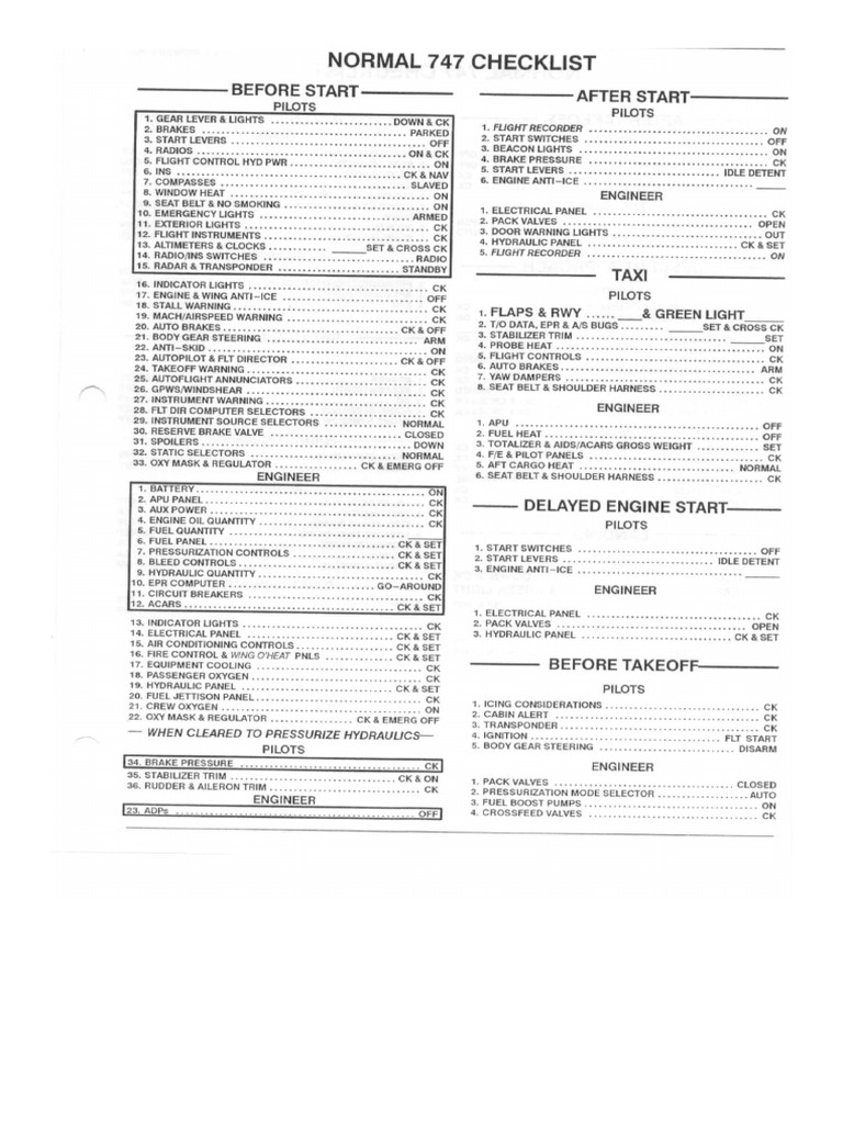 742 Checklist | PDF