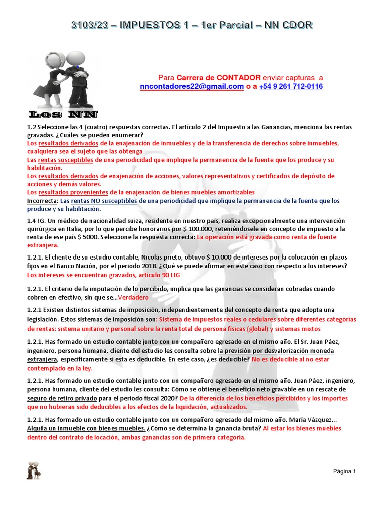 Impuesto a las Ganancias: Casos y Deducciones | PDF | Impuesto sobre la ...