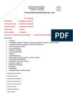 Lista de Ùtiles Escolares 2022 - 23