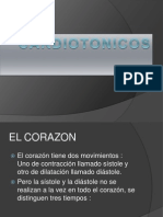 Los efectos de los cardiotónicos digitales en el corazón