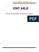 Front Axle: Click On The Applicable Bookmark To Selected The Required Model Year