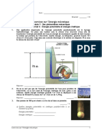 Energie Mecanique Exercices Corriges