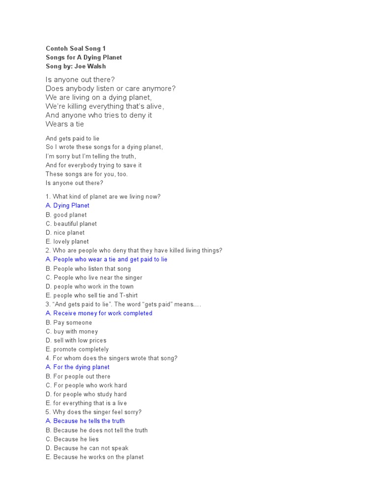 Songs | PDF