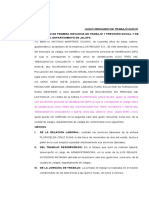 Demanda Laboral para Solicitar Despido de Una Mujer en Estado de Lactancia