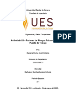 Actividad #28 - Factores de Riesgos Psicosociales en Un Puesto de Trabajo