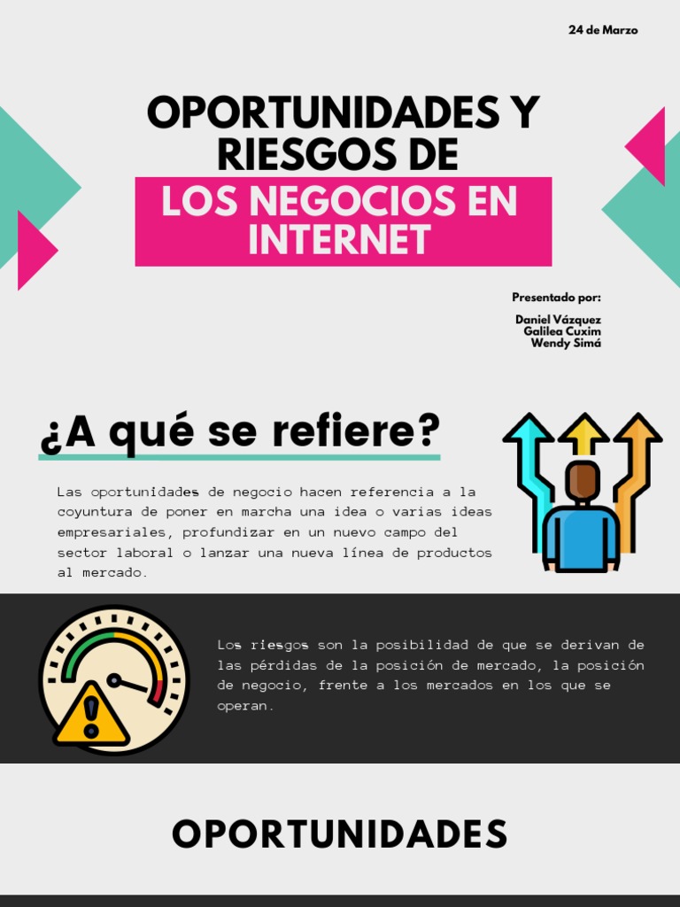 Oportunidades y Riesgos de Los Negocios en Internet | PDF | Las compras ...