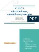 CLASE 5 Intoxicaciones, Quemaduras y Alergias