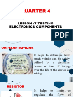 Quarter 4: Lesson:7 Testing Electronics Components