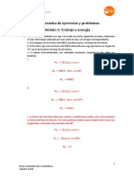 Guía Resuelta de Ejercicios y Problemas Módulo 3: Trabajo y Energía