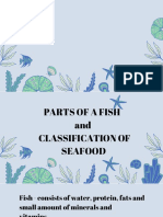 Parts of Fish Classification of Seafoods