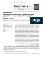 Violencia Politica y Salud Mental