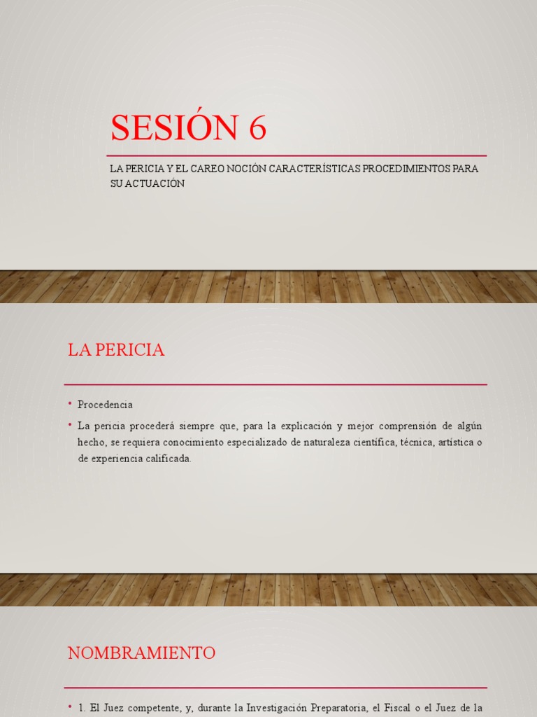 La Pericia y El Careo | PDF | Testigo experto | Justicia