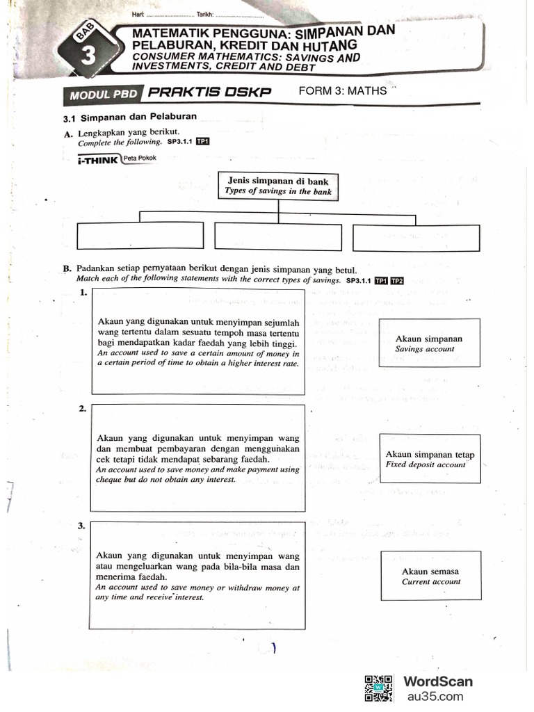 Form 3 Maths Exam May-June | PDF