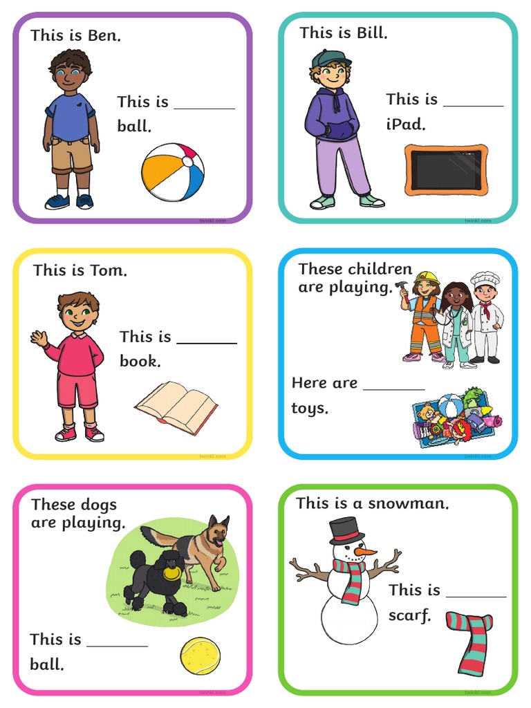 T S 745 His Her Their and Its Fill in The Pronoun Cards - Ver - 8 | PDF