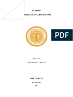 Tutorial Sistem Basis Data DDL Dan DML