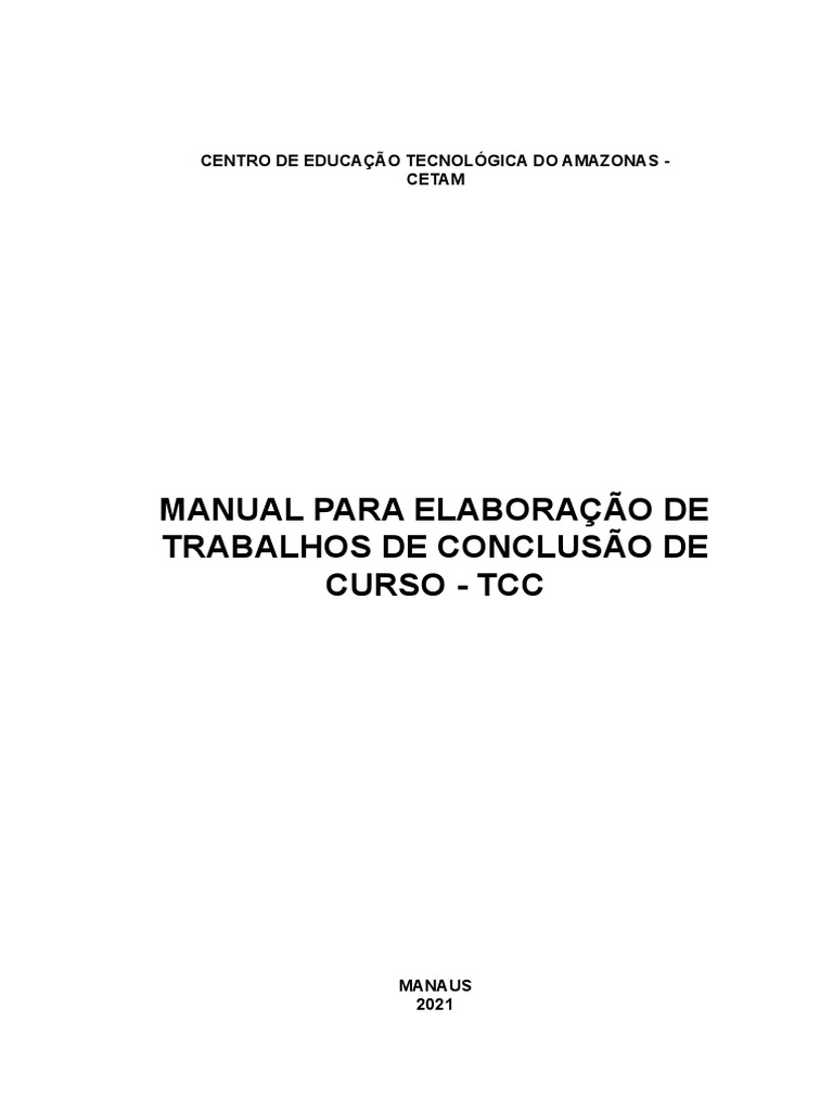 Tcc Cetam Pdf Abstract Resumo Caixa Alta E Caixa Baixa