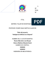 Formato Taller - Investigacion Artificial