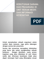 Kebutuhan Sarana Dan Prasarana Di Unit Rekam Medis KBM 6