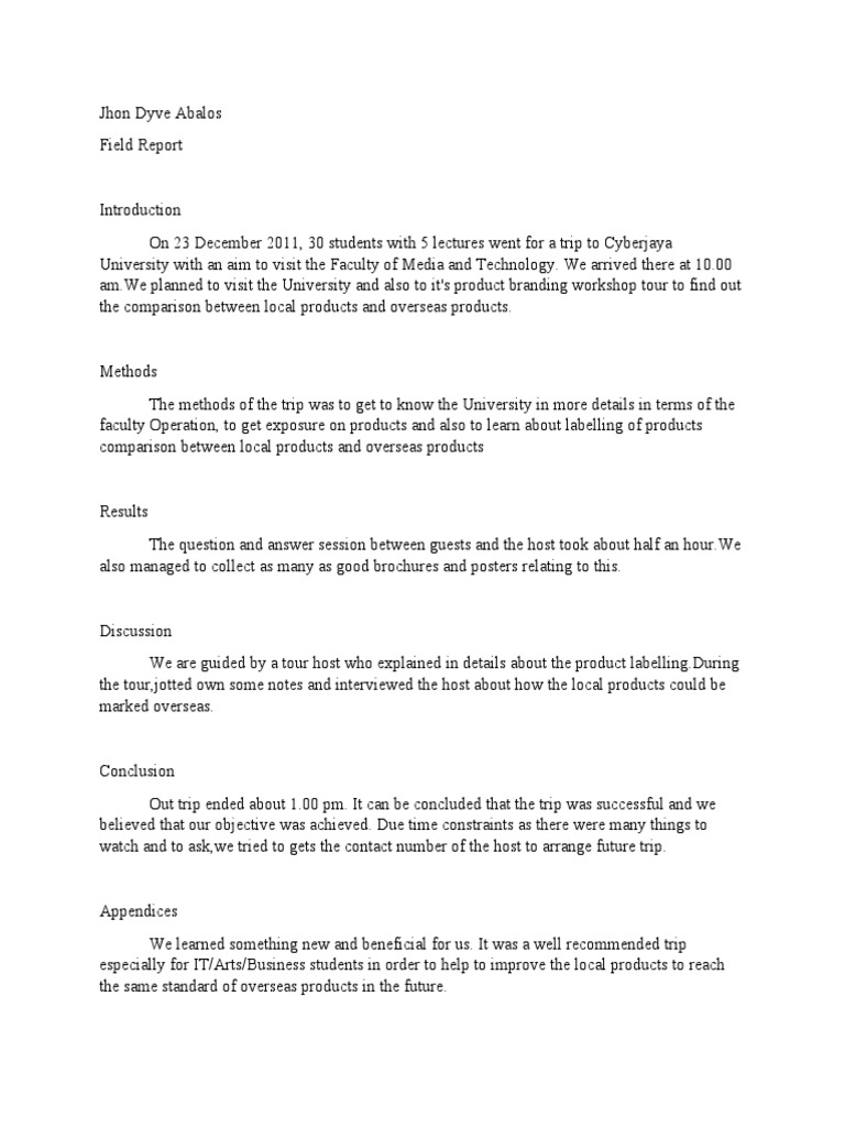 Field Report. Dyve | PDF