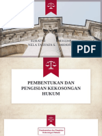 Pembentukan Dan Pengisian Kekosongan Hukum