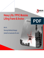 Heavy Lifts PPVC Modules Lifting Frame and Anchor