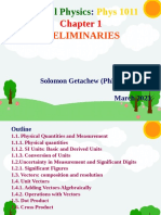 General Physics Chapter 1