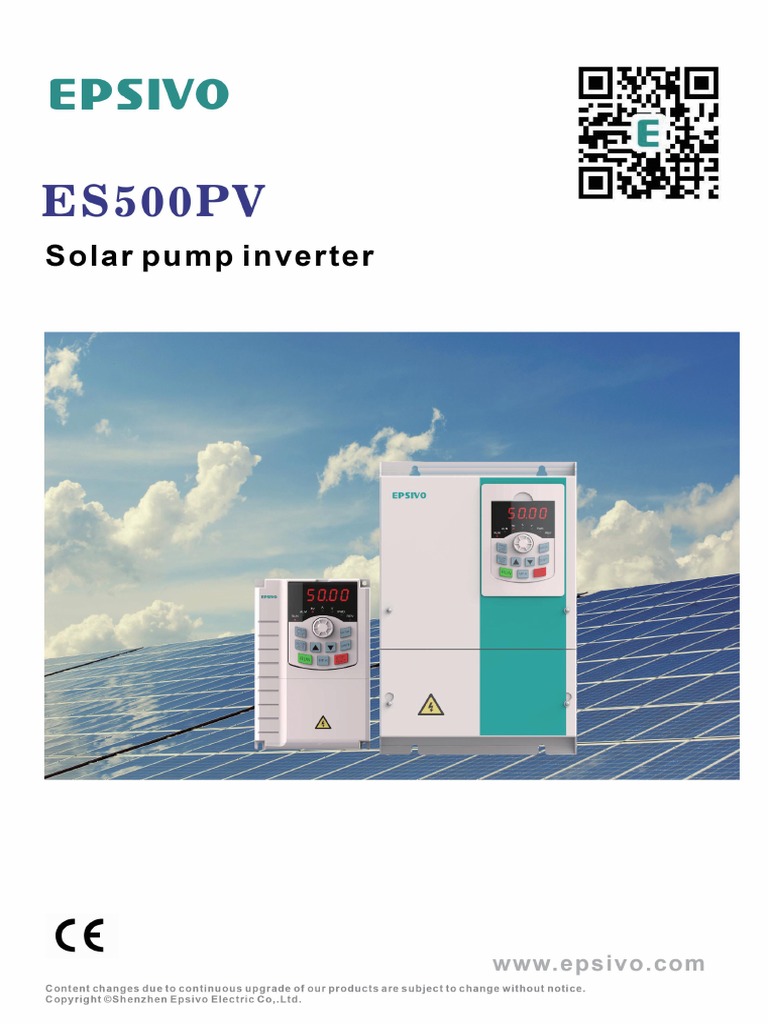 EPSIVO Solar Pump Inverter Catalog | PDF