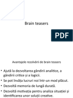 Brain Teasers Partea I