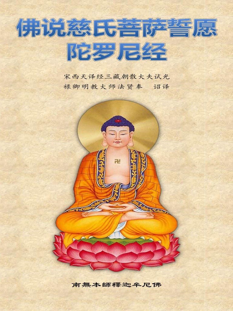 《佛说慈氏菩萨誓愿陀罗尼经》（简体校正版） | PDF