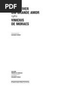 Para Viver Um Grande Amor Vinicius de Moraes: Eucanaã Ferraz