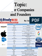 Major Companies and Founders-Part 1