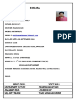 Biodata Gokul 075038