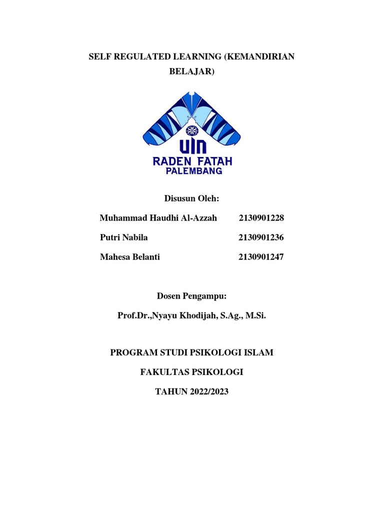 Self regulated learning kel 7 pi7 pdf karier perkembangan sains