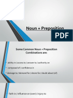 Noun + Preposition