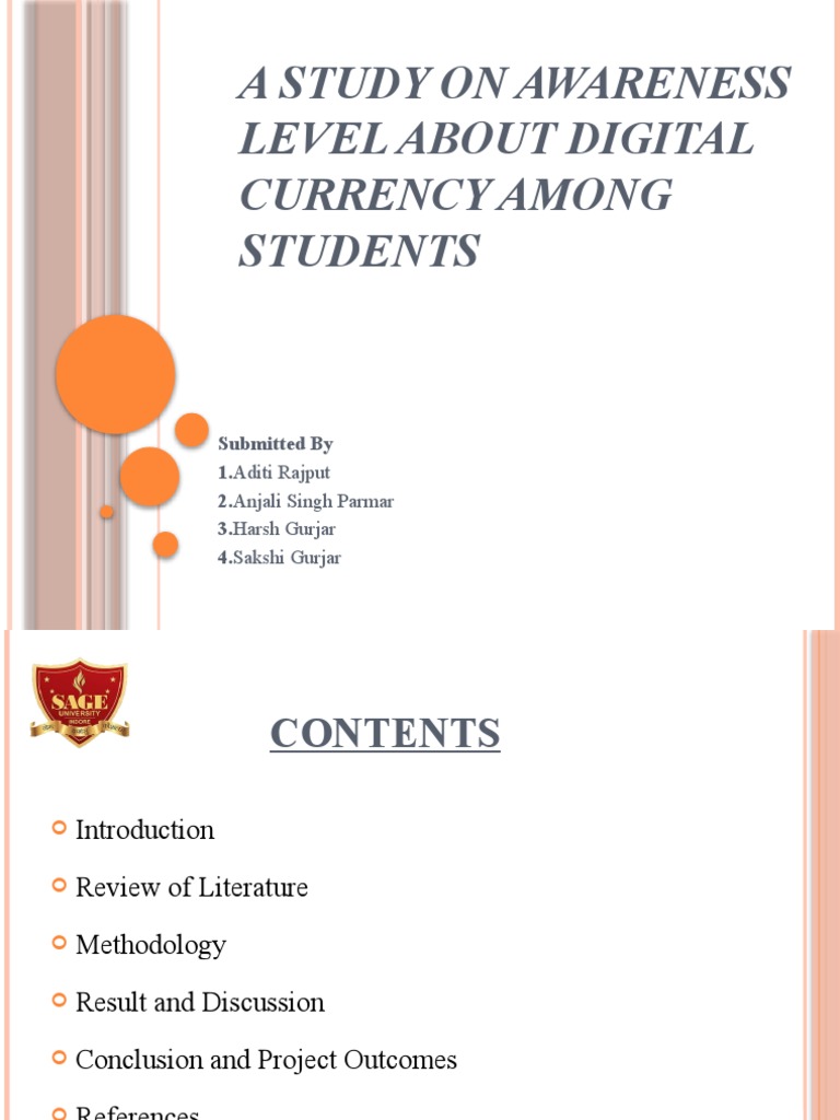 A Study On Awareness Level About Digital Currency PDF
