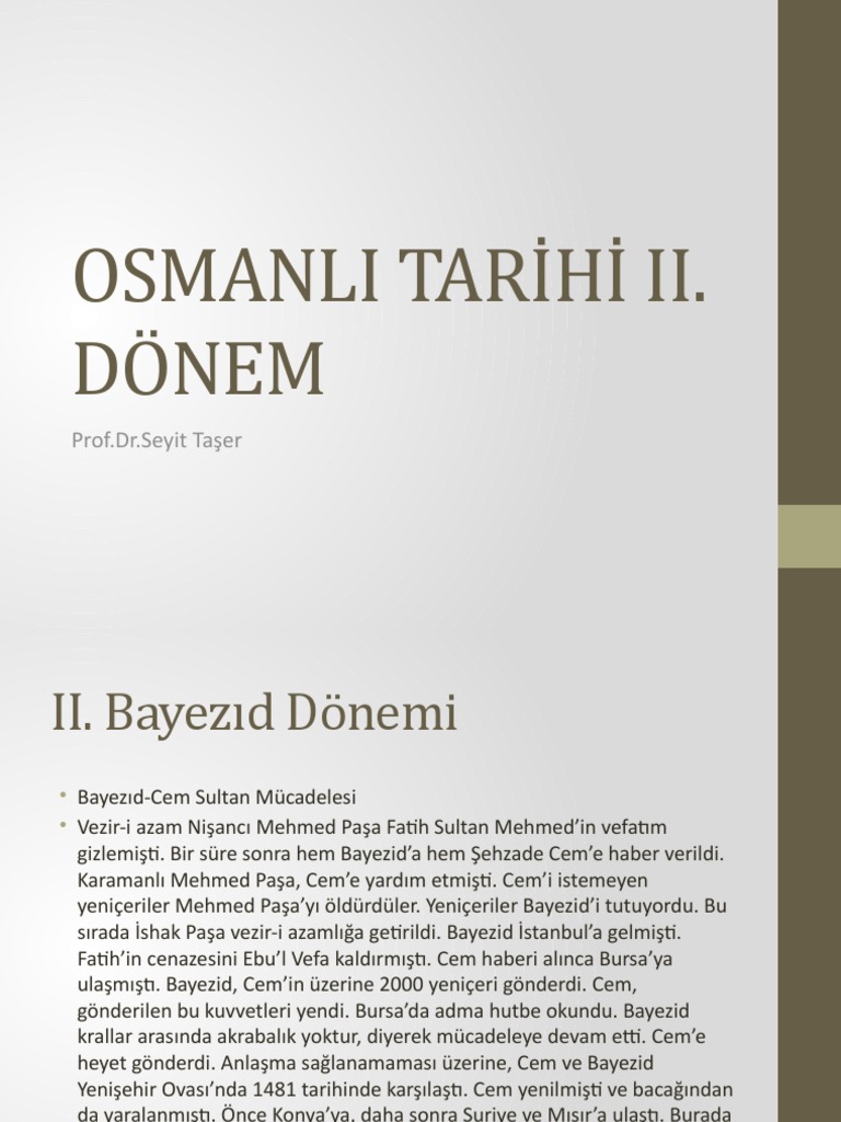Osmanlı Tarihi 2 | PDF