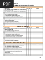 Home Buyer Inspection Checklist Template